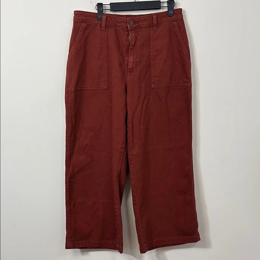 Universal Thread Rust Wide Leg Pants - Picture 2 of 11